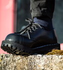Steel Shoes 3 Eyelets Black