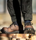 Steel Shoes 3 Eyelets Brown