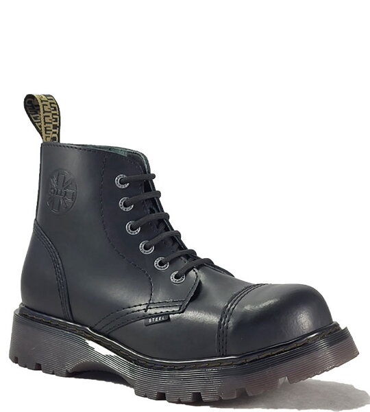 Steel Boots 6 Eyelets Black Air 