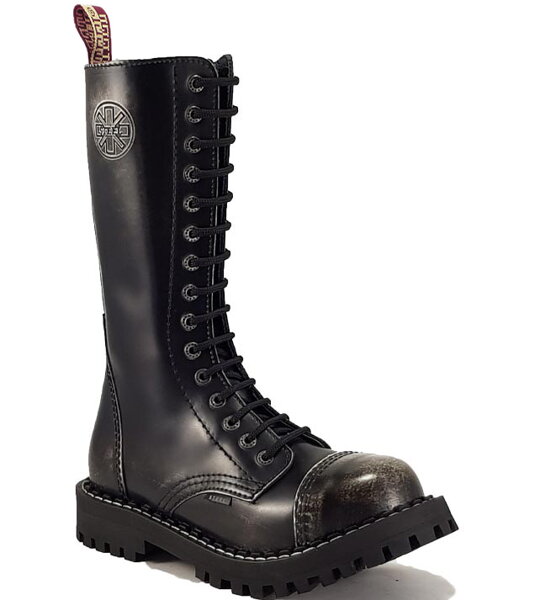 Steel Boots 15 Eyelets White Rub Off