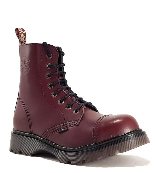 Steel Boots 8 Eyelets Burgundy Air