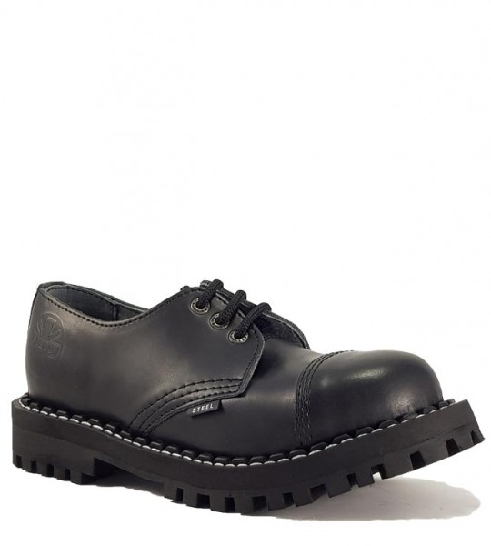 Steel Shoes 3 Eyelets Black | STEEL Shoes&Boots