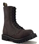 Steel Boots 10 Eyelets Brown
