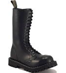 Steel Boots 15 Eyelets Black