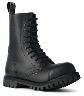 Steel Boots 10 Eyelets Black BO