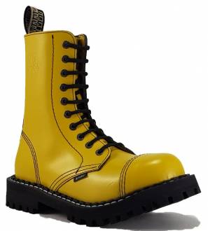 Steel Boots 10 Eyelets Yellow