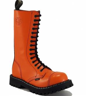 Steel Boots 15 Eyelets Orange