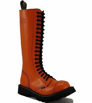 Steel Boots 20 Eyelets Orange