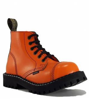 Steel Boots 6 Eyelets Orange