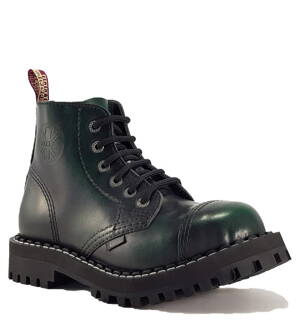 Steel Boots 6 Eyelets Green Rub Off