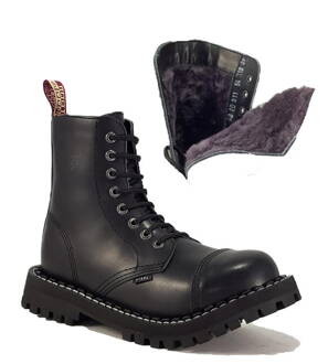 Steel Boots 8 Eyelets Black Warm