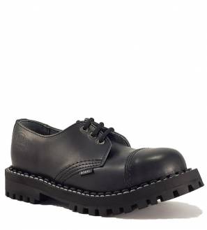 Steel Shoes 3 Eyelets Black