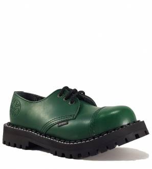 Steel Shoes 3 Eyelets Green