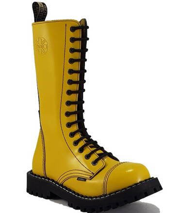 Steel Boots 15 Eyelets Yellow