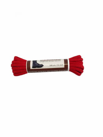 Boot Laces Steel Red 140 cm - For 6 Eyelets Boots