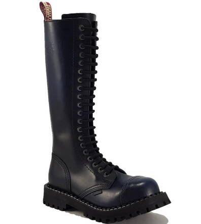 Steel Boots 20 Eyelets Blue Rub Off